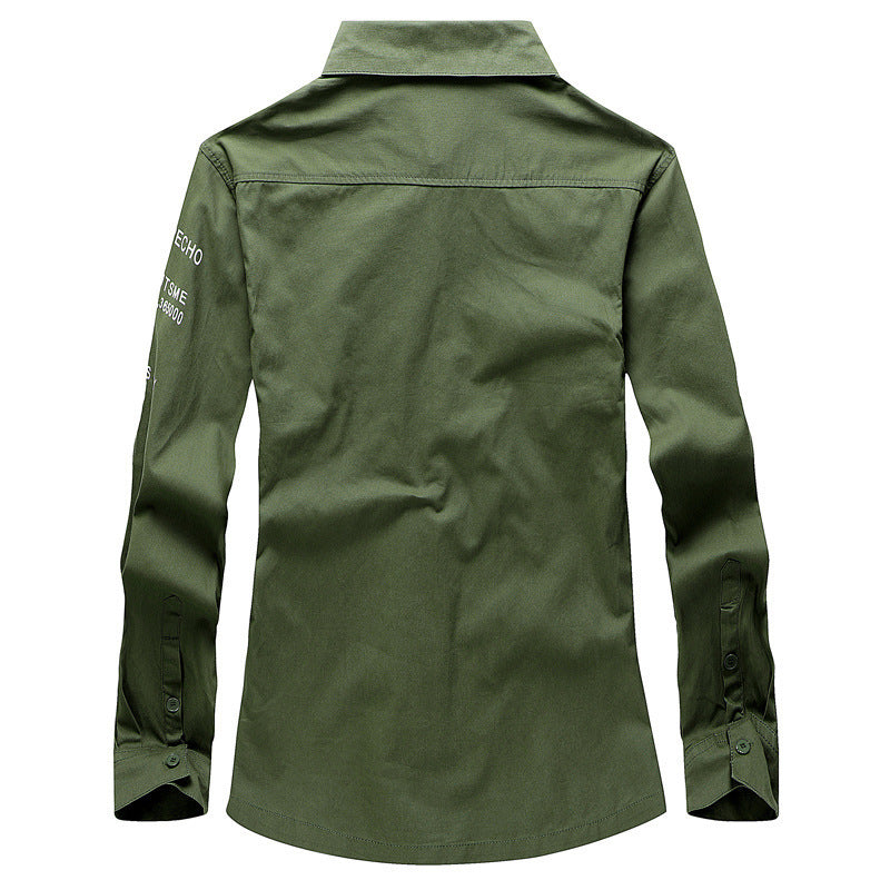 Herren Modische Hemdjacke mit praktischen Taschen Echo Archiv