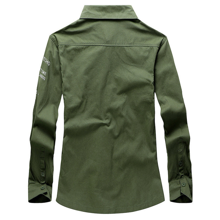 Herren Modische Hemdjacke mit praktischen Taschen Echo Archiv