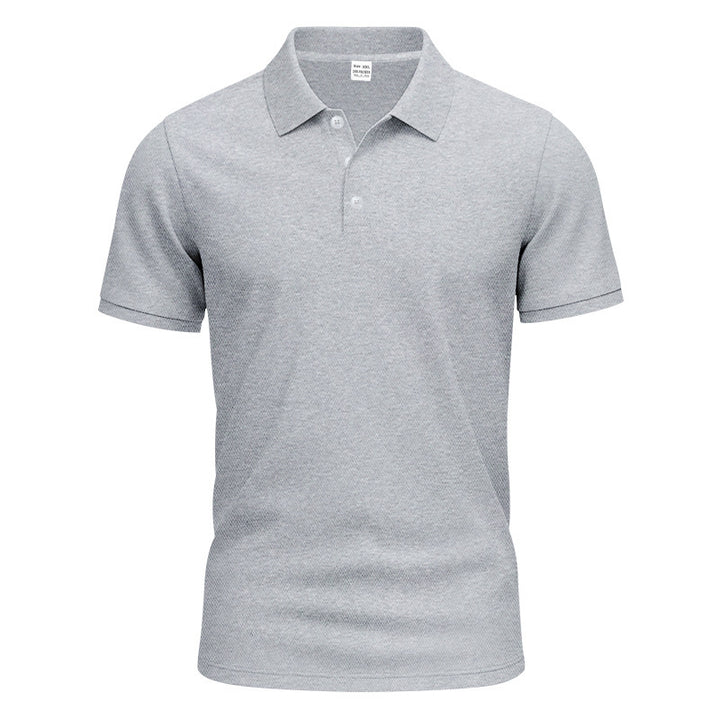 Herren nan Polokragen-Shirt mit schlanker Passform, atmungsaktiver Meshstruktur und flacher Zwei-Knopfleiste Echo Archiv