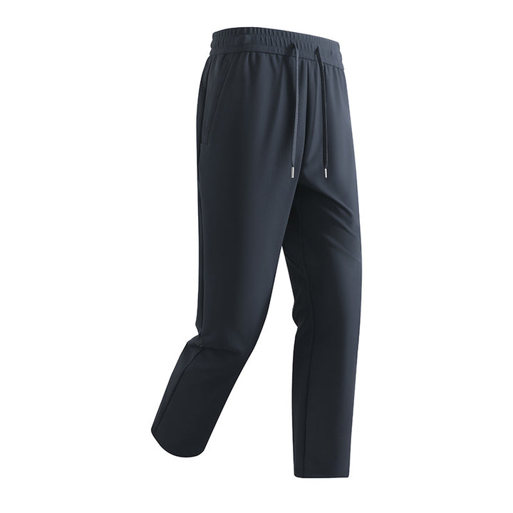 Herren Atmungsaktive Performance-Jogginghose mit geradem Bein, elastischem Komfortbund & verdeckten Seitentaschen Echoarchiv