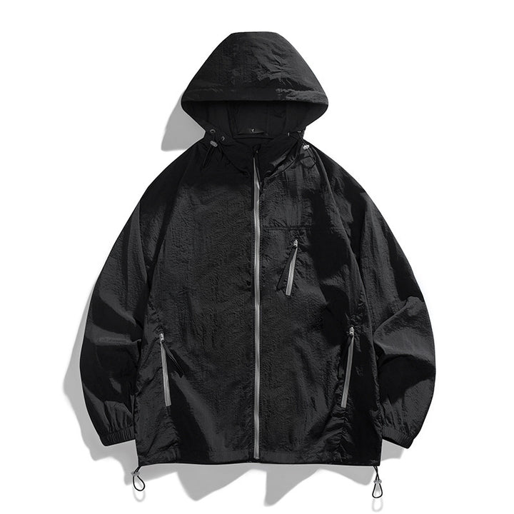 Herren leichtgewichtige Windjacke mit praktischen Taschen und atmungsaktiven Eigenschaften Echoarchiv