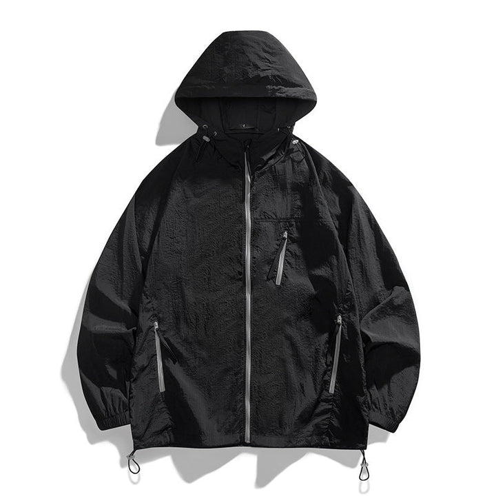 Herren leichtgewichtige Windjacke mit praktischen Taschen und atmungsaktiven Eigenschaften Echoarchiv