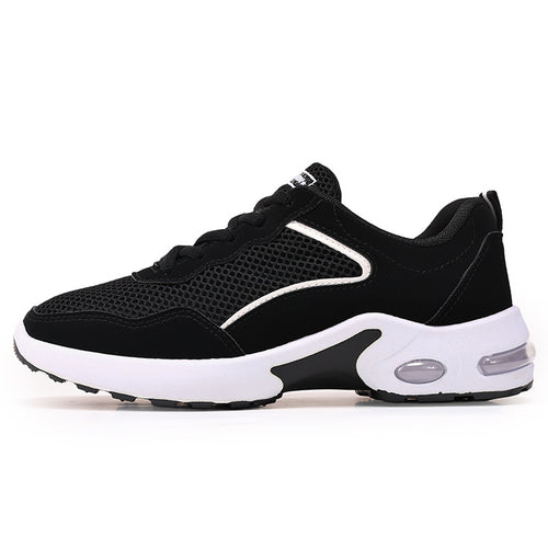 Damen nan atmungsaktive Laufsneaker mit sichtbarer Luftkissen-Dämpfung und gepolstertem Fersenbereich Echo Archiv