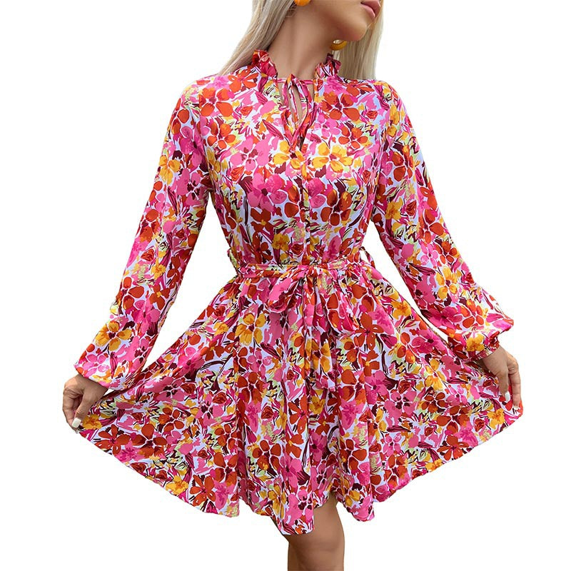 Damen Floral Wickelkleid Echo Archiv