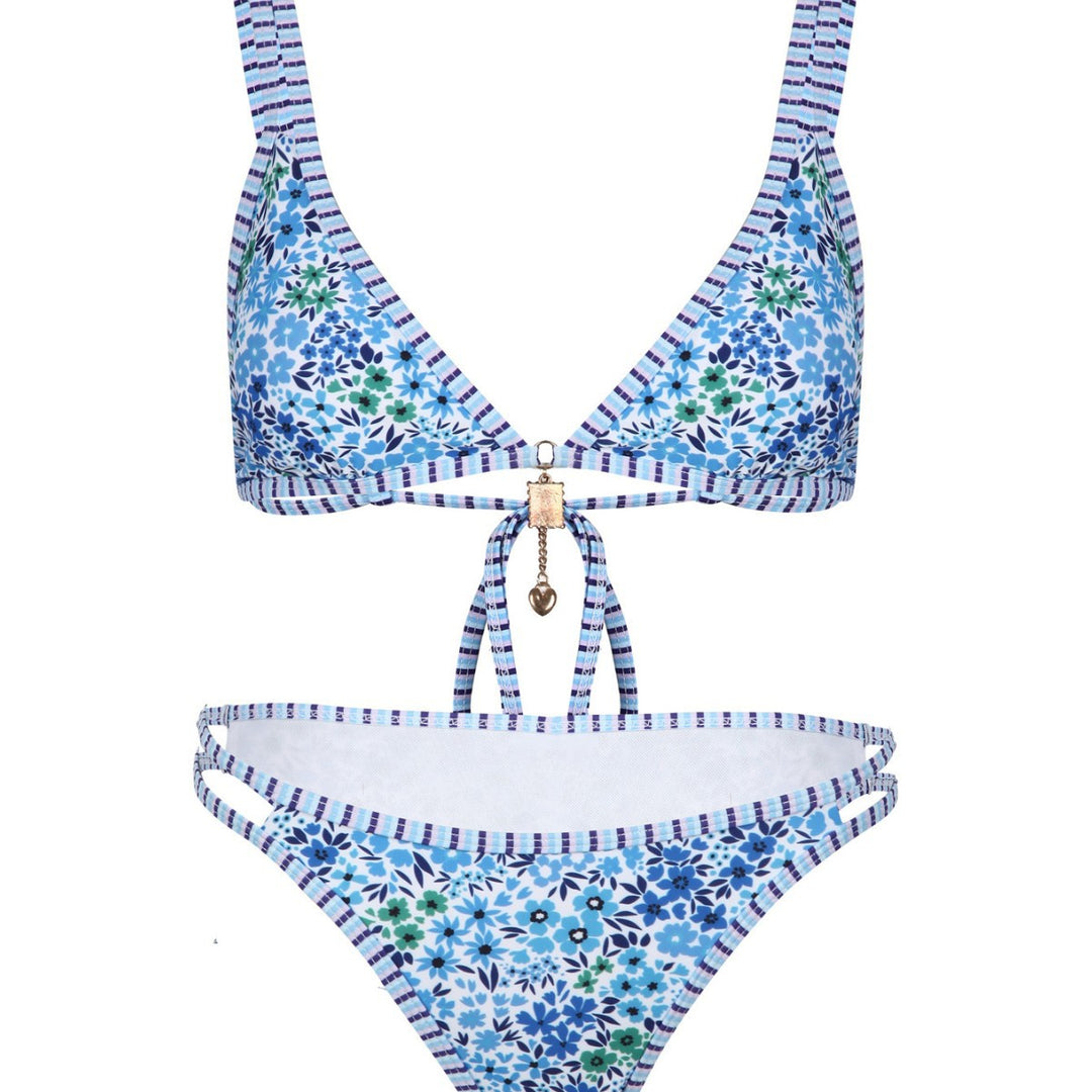 Damen Bikini-Set mit floralem Muster und verstellbaren Trägern Echo Archiv
