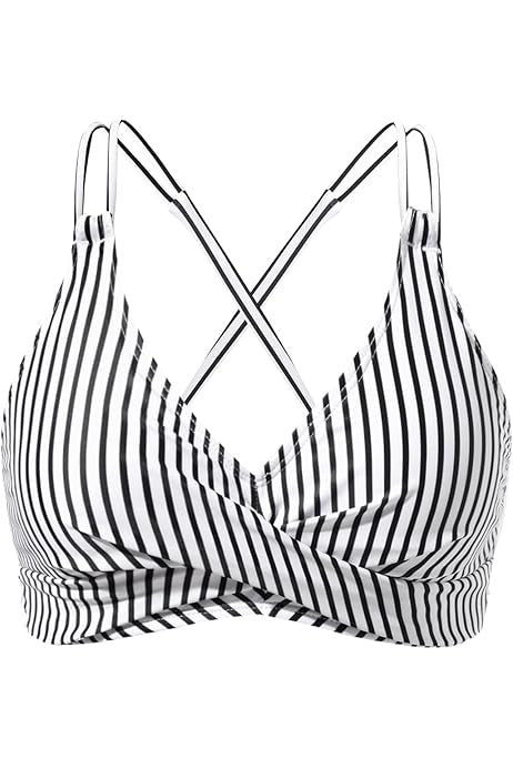 Damen Sportliches Bikinioberteil mit raffiniertem Wickeldesign Echo Archiv