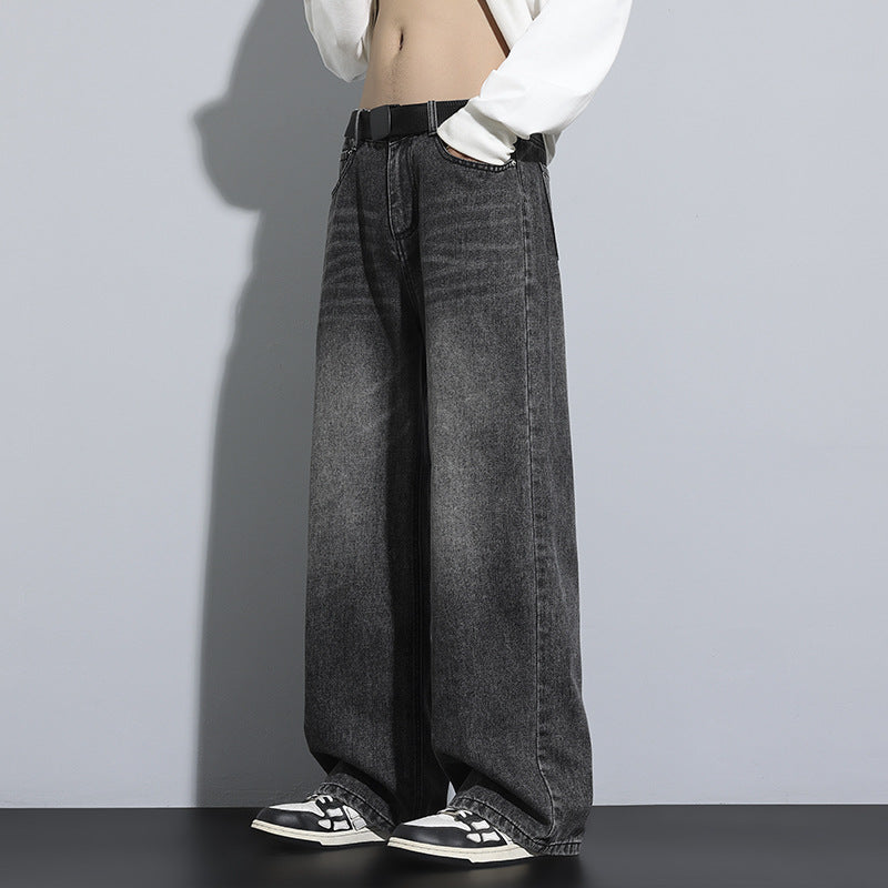 Unisex Weit geschnittene Denim-Jeans Echoarchiv