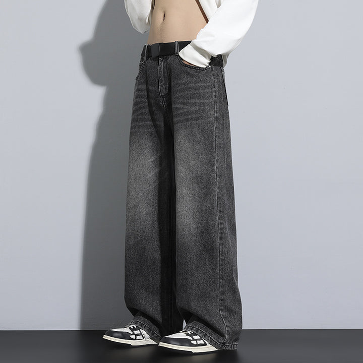 Unisex Weit geschnittene Denim-Jeans Echoarchiv