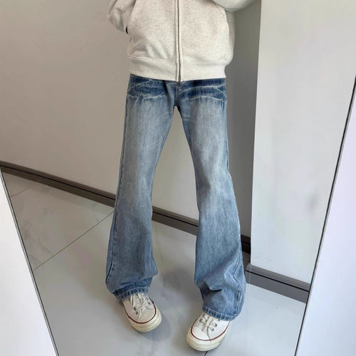 Damen Modische Flared Jeans Echoarchiv