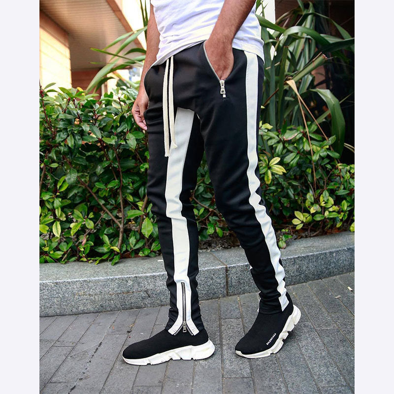 Herren Sportliche Slim-Fit Jogginghose mit Seitentaschen – Sorevano
