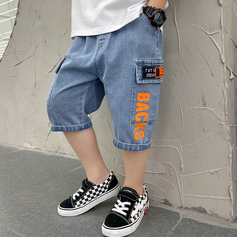 Jungen praktische Cargo-Shorts mit tiefen Taschen Echo Archiv