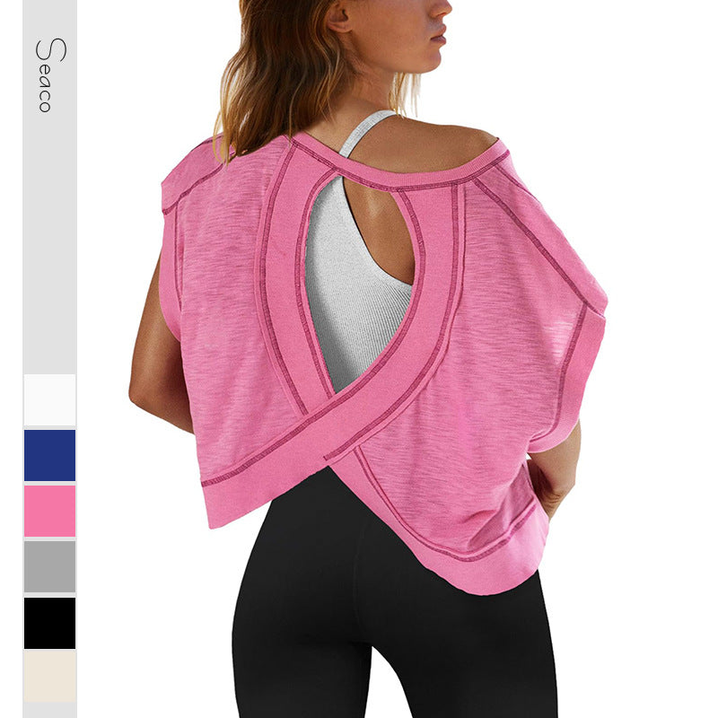 Damen modernes Cut-Out Oberteil Echo Archiv
