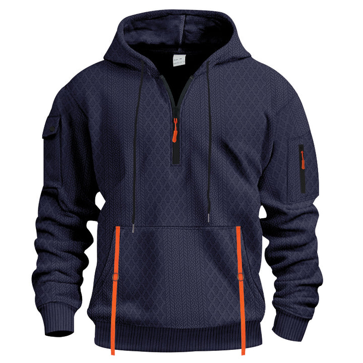 Herren funktionaler Kapuzenpullover mit Reißverschluss und praktischen Taschen Echoarchiv