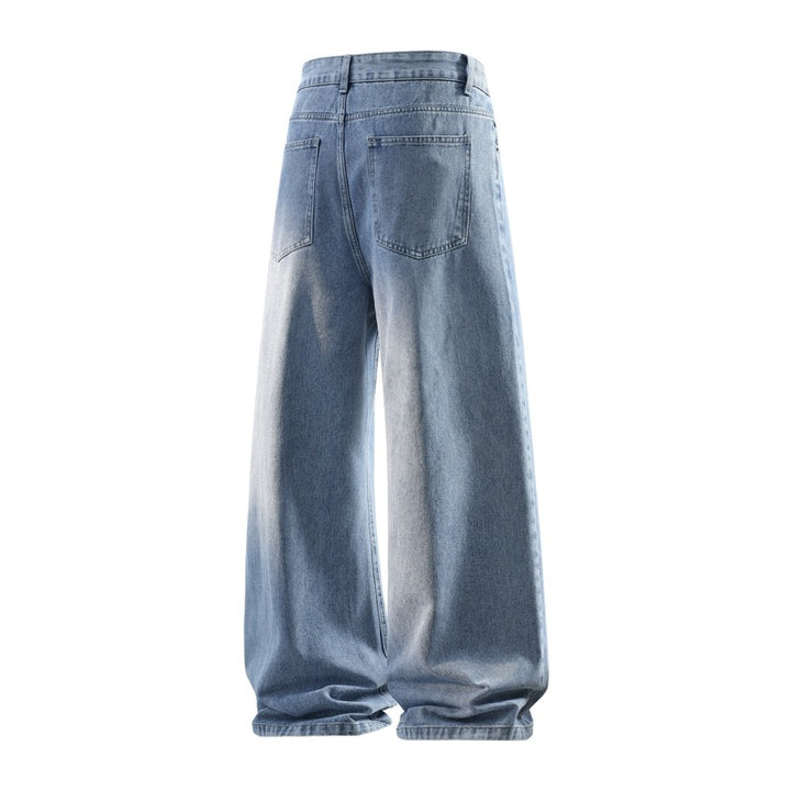 Damen Weite hochtaillierte Baggy-Jeans im Vintage-Look mit extra weitem Bein Echoarchiv