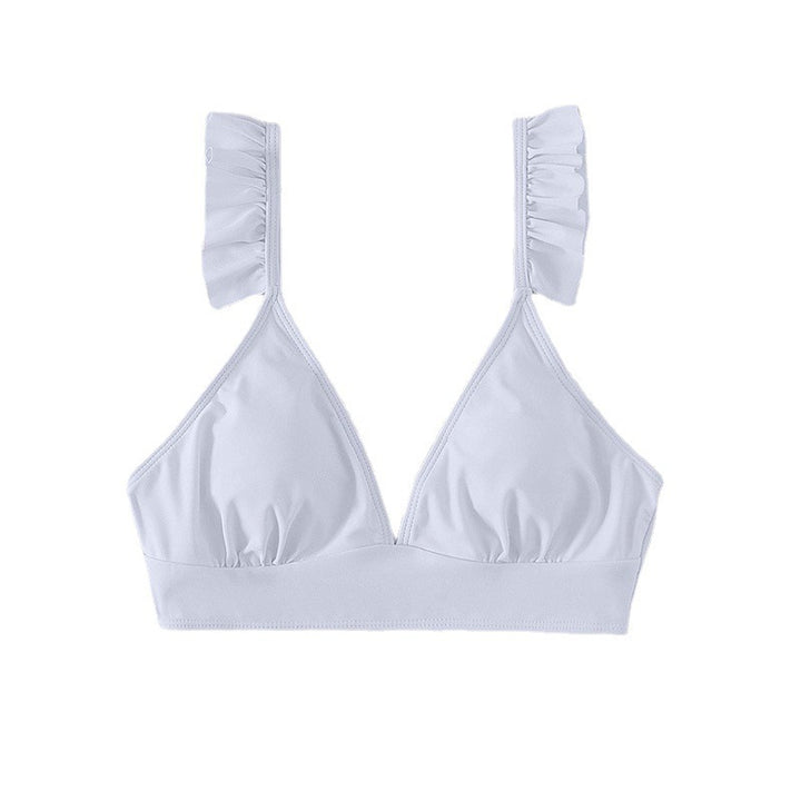 Damen Triangel-Bikinioberteil mit verspielten Rüschendetails Echo Archiv