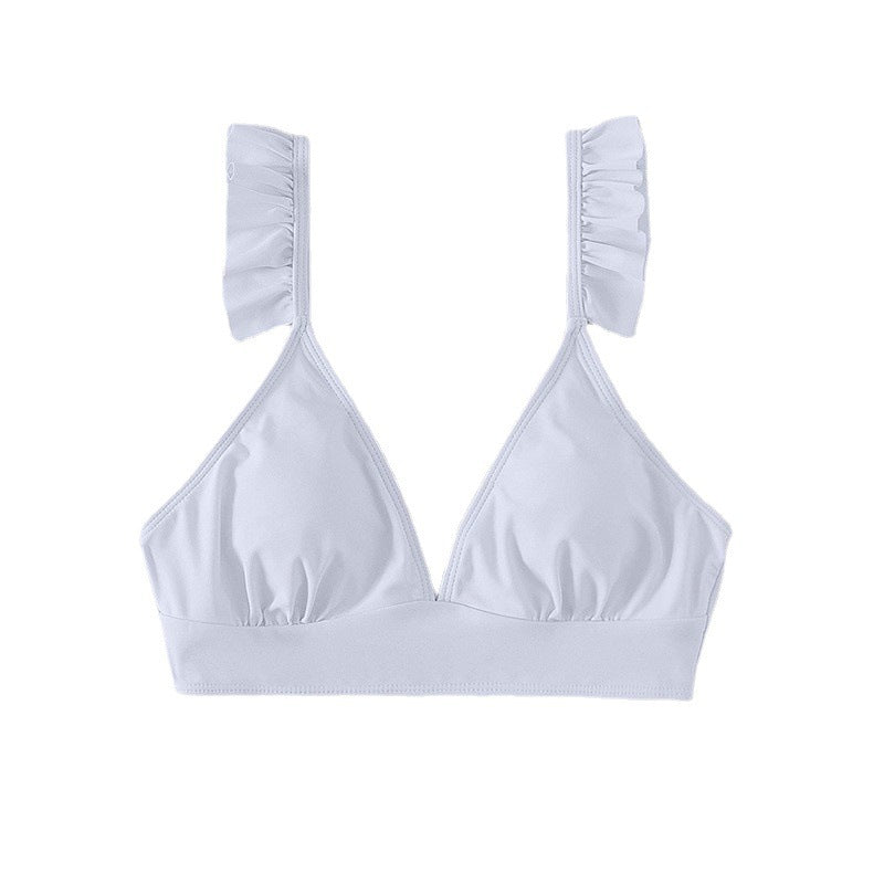 Damen Triangel-Bikini-Oberteil mit Rüschendetails Echo Archiv