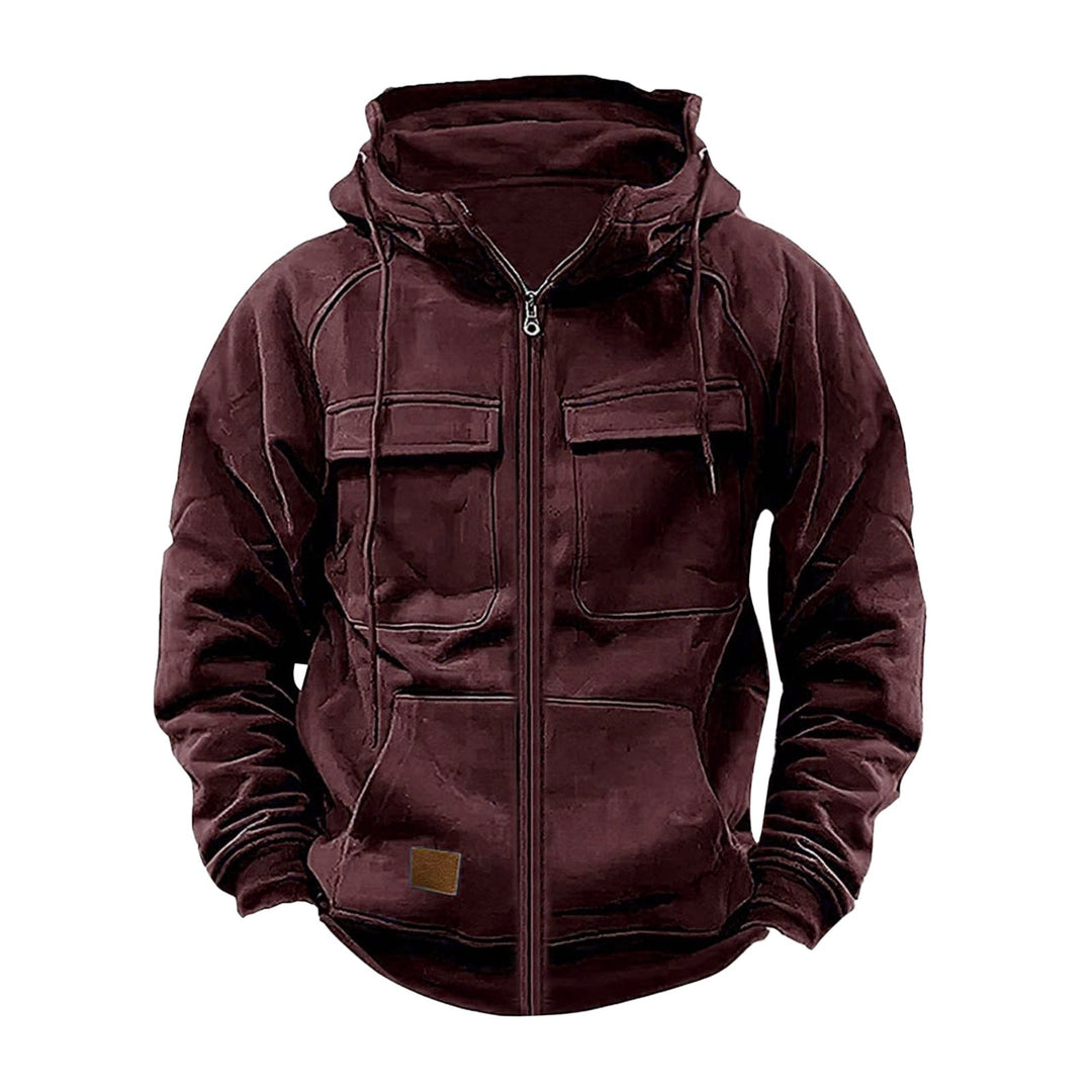 Herren robuste Kapuzenjacke mit praktischen Taschen und stylischem Reißverschluss Echoarchiv