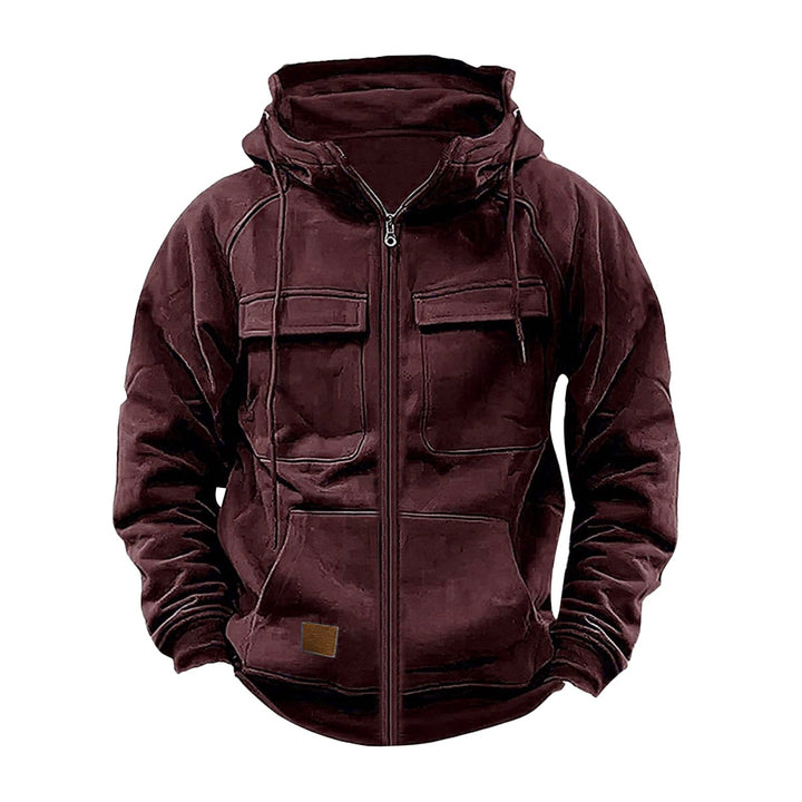 Herren robuste Kapuzenjacke mit praktischen Taschen und stylischem Reißverschluss Echoarchiv