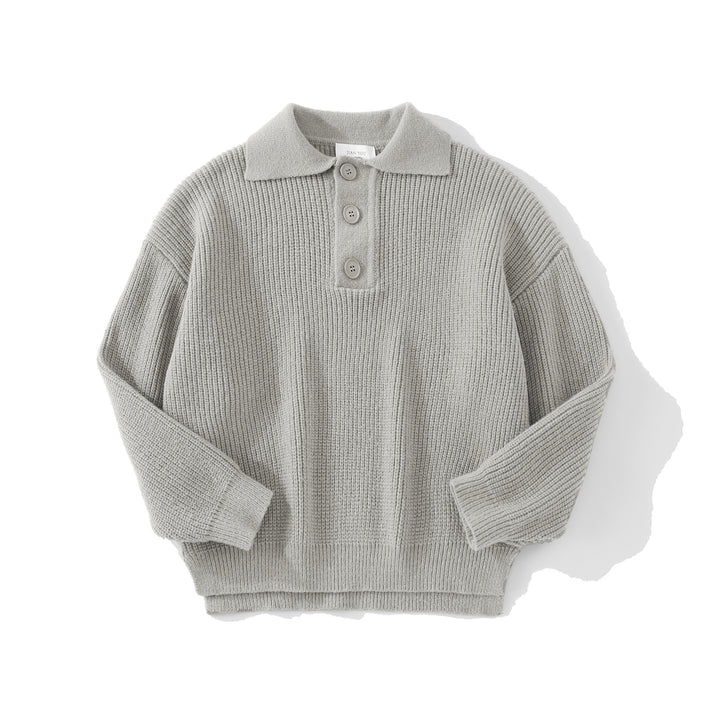 Damen Bequemer Strickpullover mit Knopfdetails Echo Archiv