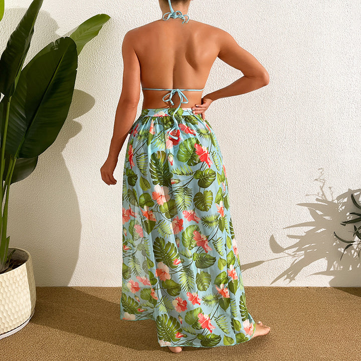 Damen Bikini-Set mit floralem Maxi-Rock Echo Archiv