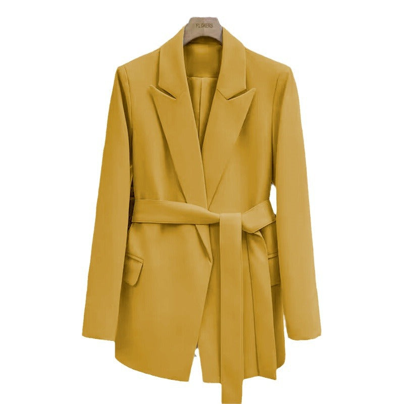 Damen Elegante Wickelblazer mit Gürtel Echo Archiv