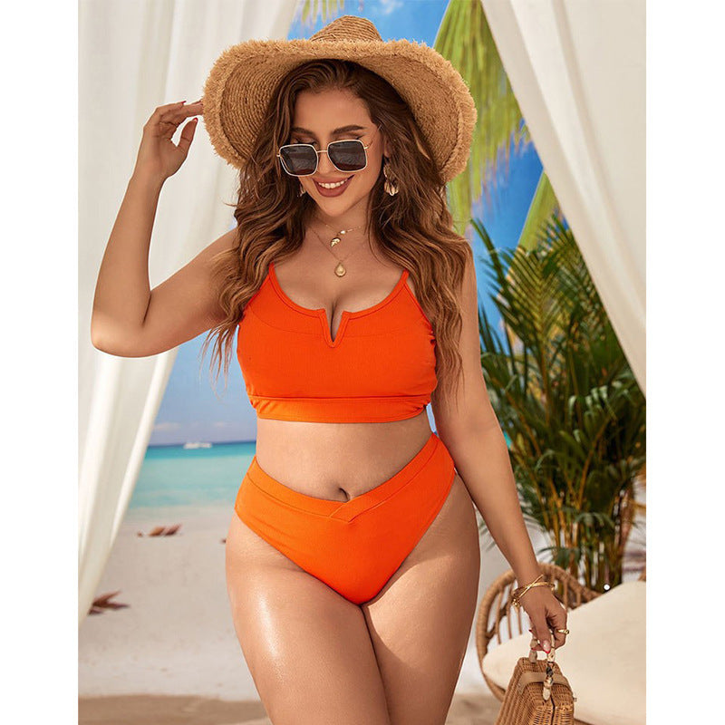 Damen Hochgeschnittener Bikini mit Sportoberteil Echo Archiv