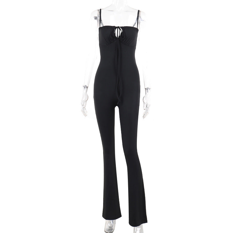 Damen Figurbetonter Jumpsuit mit raffinierter Schnürung Echo Archiv