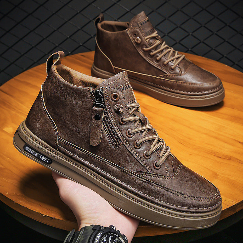 Damen Hohe Sneaker mit robustem Obermaterial und praktischem Reißverschluss Echo Archiv