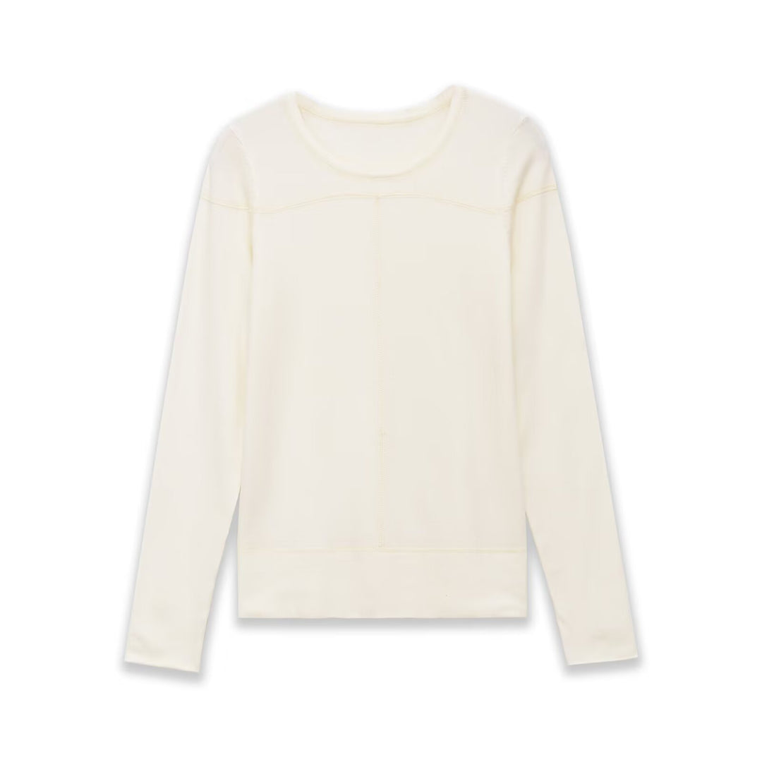 Damen Leichter Feinstrickpullover mit Rundhalsausschnitt und dekorativen Nahtdetails Echo Archiv