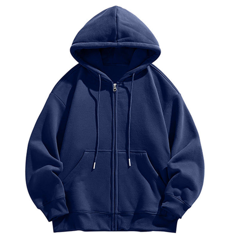 Herren Oversize Kapuzen‑Sweatjacke mit durchgehendem Reißverschluss und Kängurutasche Echo Archiv