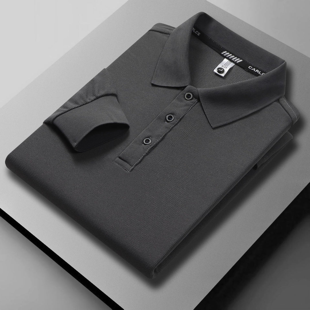Herren atmungsaktives Piqué Poloshirt mit eleganter Knopfleiste Echoarchiv