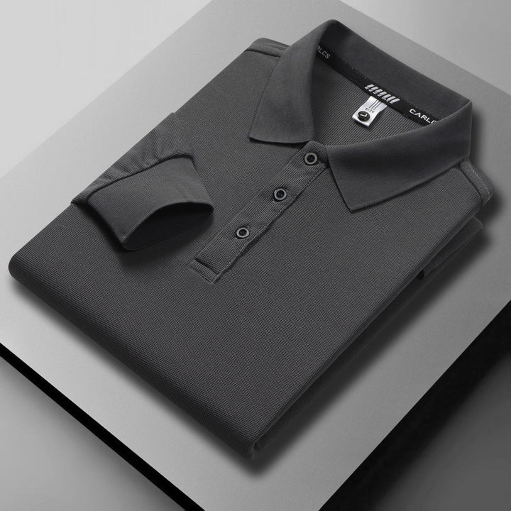 Herren atmungsaktives Piqué Poloshirt mit eleganter Knopfleiste Echoarchiv