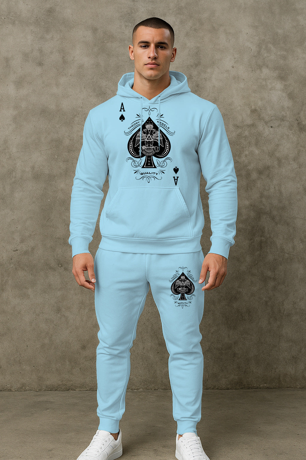 Herren Sportlicher Hoodie mit grafischem Design Echoarchiv