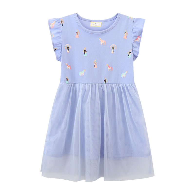 Mädchen Tüll Kleid mit tierischen Applikationen Echo Archiv