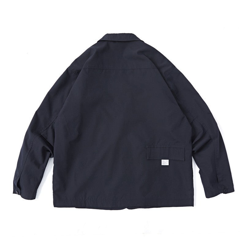 Unisex Weit geschnittener Utility-Blazer mit Multifunktionstaschen Echo Archiv