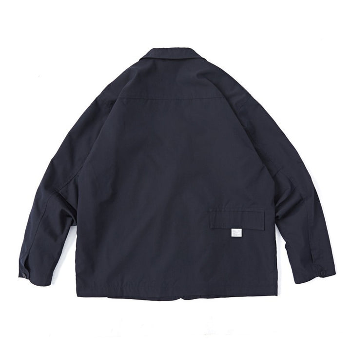 Unisex Weit geschnittener Utility-Blazer mit Multifunktionstaschen Echo Archiv