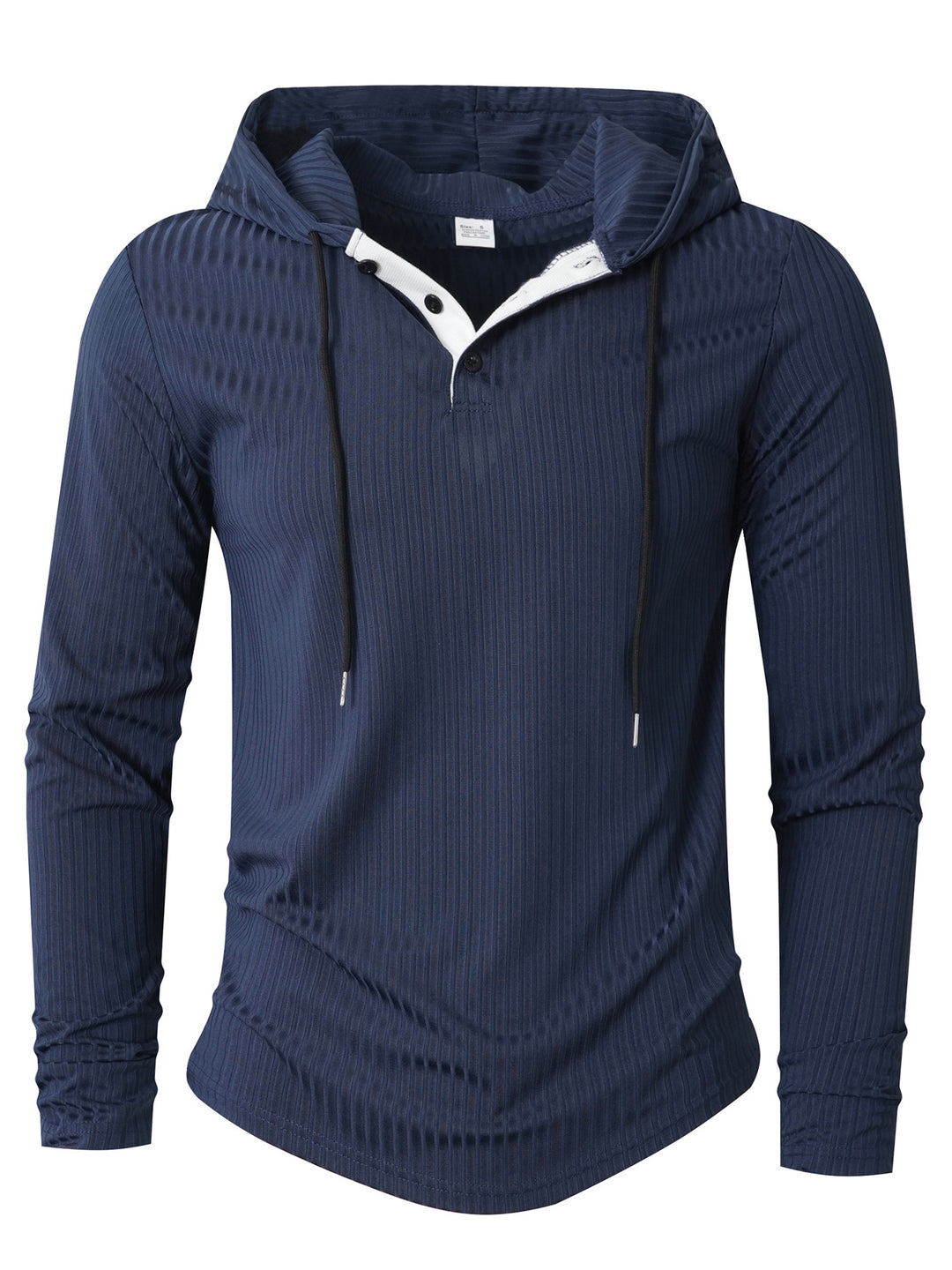 Herren Sportlicher Langarm-Hoodie mit strukturierter Oberfläche Echoarchiv