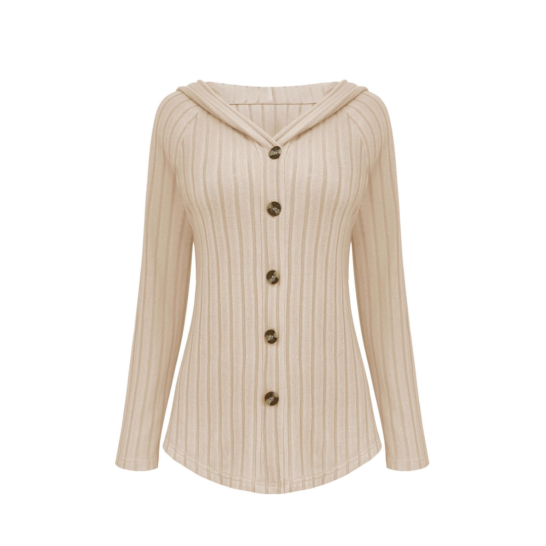Damen Gerippte Longcardigan-Tunika mit Knopfleiste und Eingrifftaschen Echoarchiv