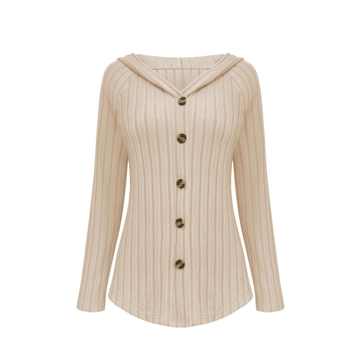 Damen Gerippte Longcardigan-Tunika mit Knopfleiste und Eingrifftaschen Echoarchiv