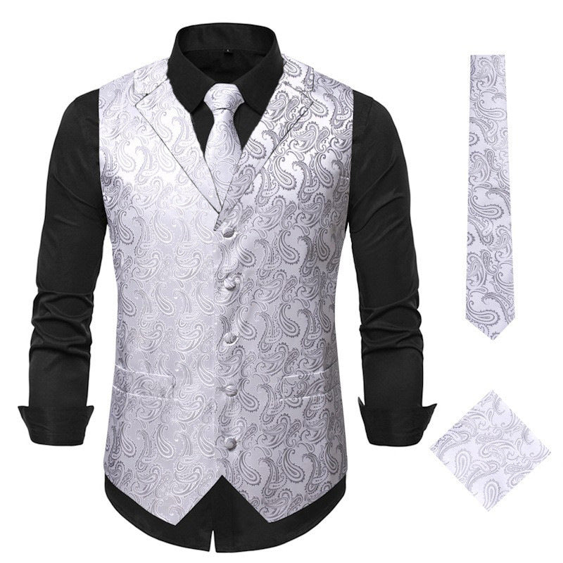 Herren elegante Weste mit Paisley-Muster Echoarchiv