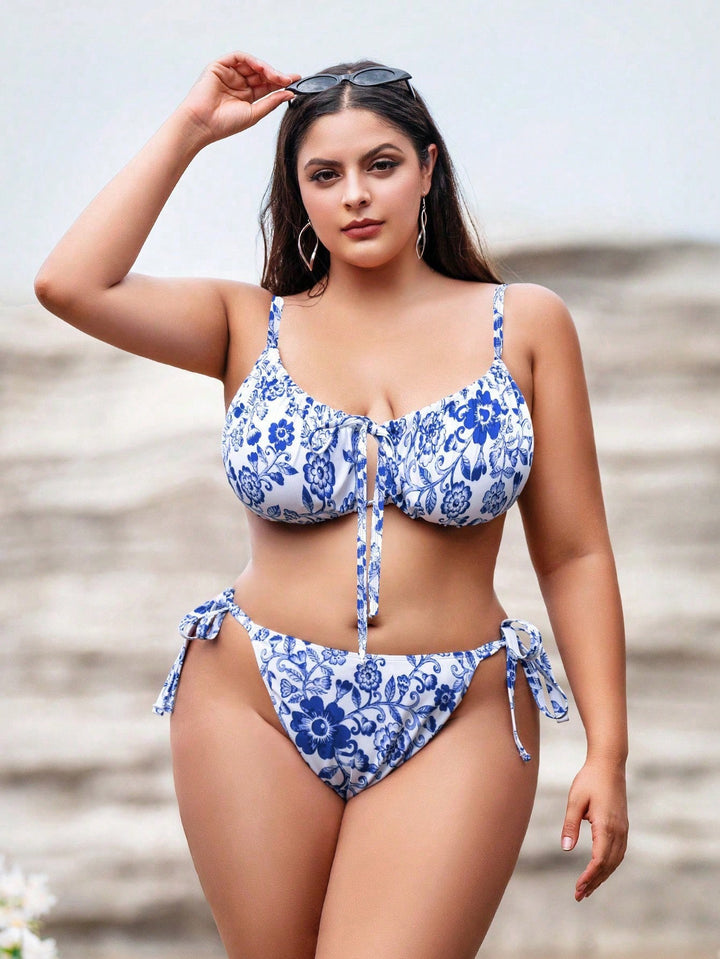 Damen Blumendruck Bikini Set Echo Archiv