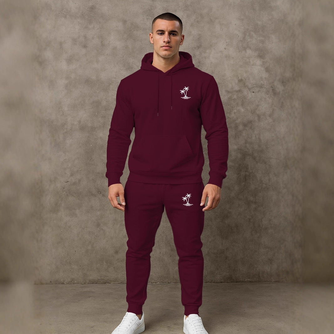Herren lässiger Hoodie und Jogginghose Set Echoarchiv