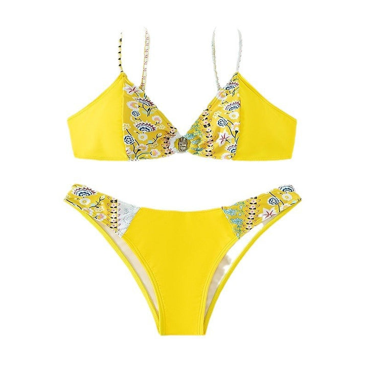 Damen Bikini-Set mit floralem Design und verstellbaren Trägern Echo Archiv