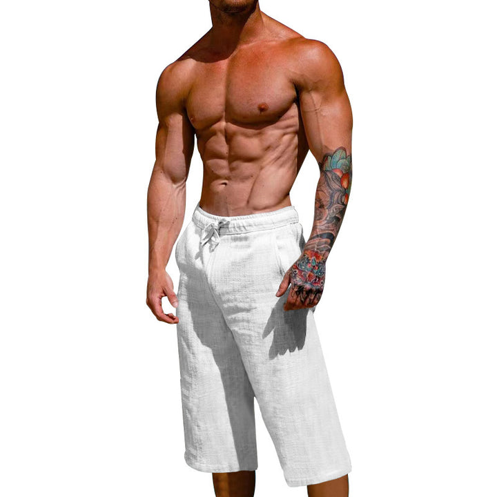 Herren lässige Sport-Shorts mit elastischem Bund und seitlichen Eingrifftaschen Echoarchiv