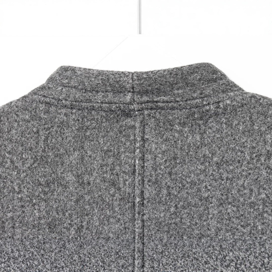 Damen Kurzjacke aus Wollmix mit Rundhals und Zierknopfleiste Echoarchiv