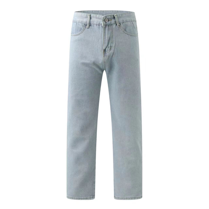 Damen gerade geschnittene Jeanshose mit hohem Bund und klassischen Details Echo Archiv