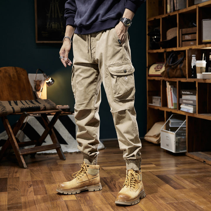 Herren Militärisch inspirierte Cargo-Joggerhose mit Tunnelzugbund und Klapp-Utility‑Taschen Echo Archiv