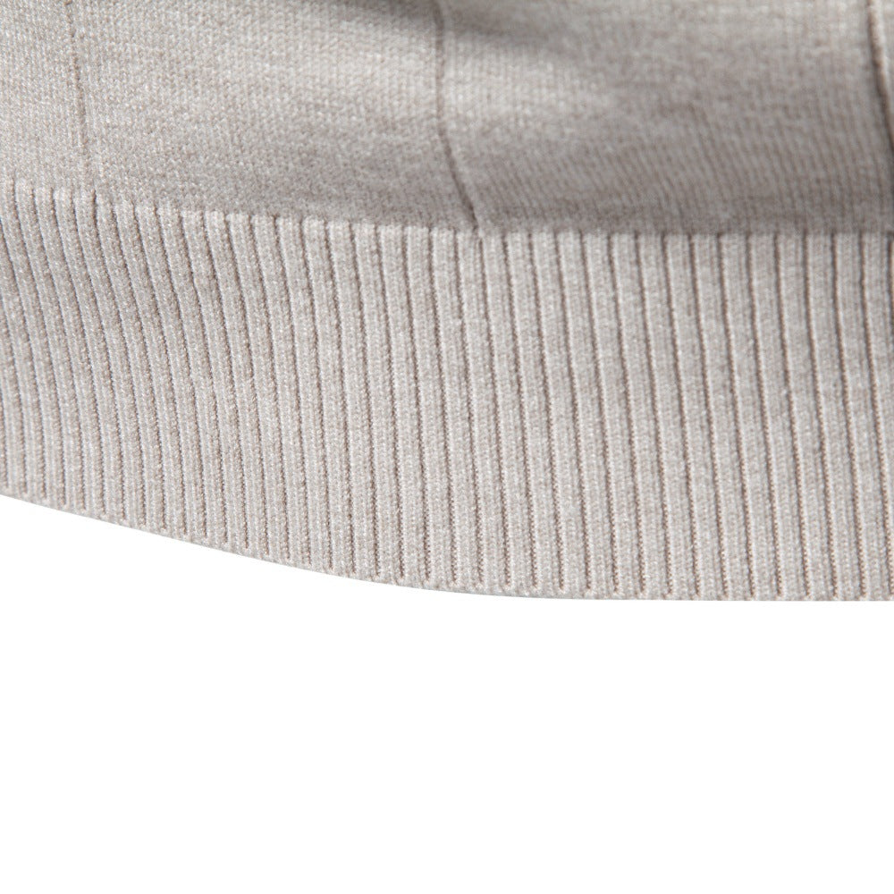 Herren Rollkragenpullover aus hochwertigem Feinstrick mit vertikaler Strukturnaht Echoarchiv