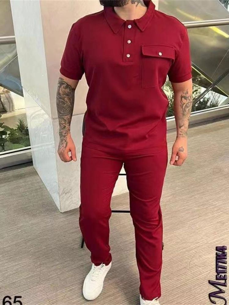 Stylisches Polo- und Hosen-Set für Herren Echoarchiv