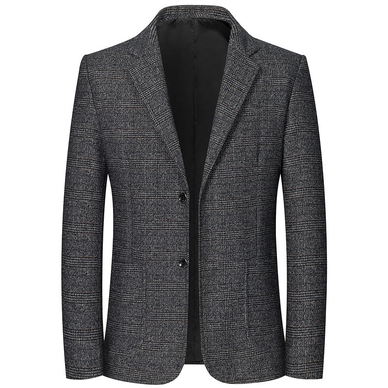 Herren Tailliertes Glencheck-Sakko im City‑Blazer‑Stil mit leichter Innenfütterung Echo Archiv